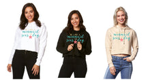 Load image into Gallery viewer, Long Sleeve Crop Mermaid Hoodie
