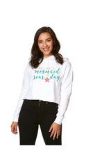 Load image into Gallery viewer, Long Sleeve Crop Mermaid Hoodie
